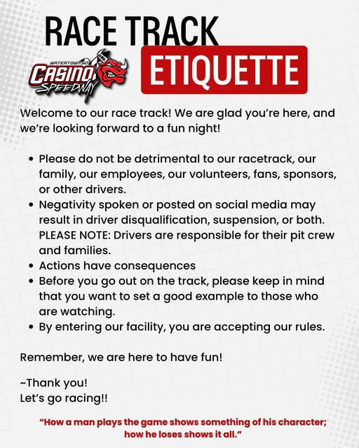 Track Etiquette